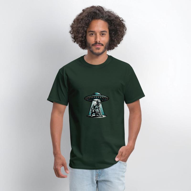 Grey alien UFO