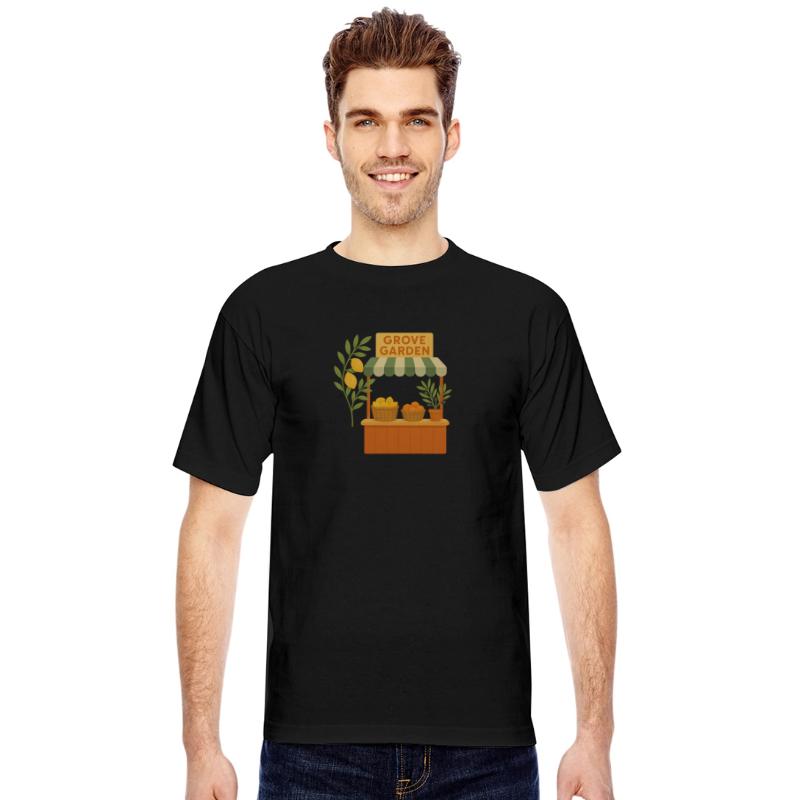 Grove Garden Fruit Stand Illustration