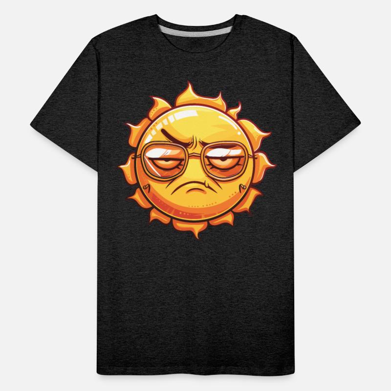 Grumpy Sun With Glasses Mood Expression