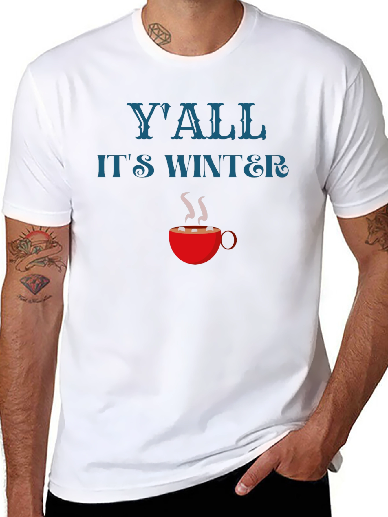 Yall Its Winter Holiday Graphic T-Shirt