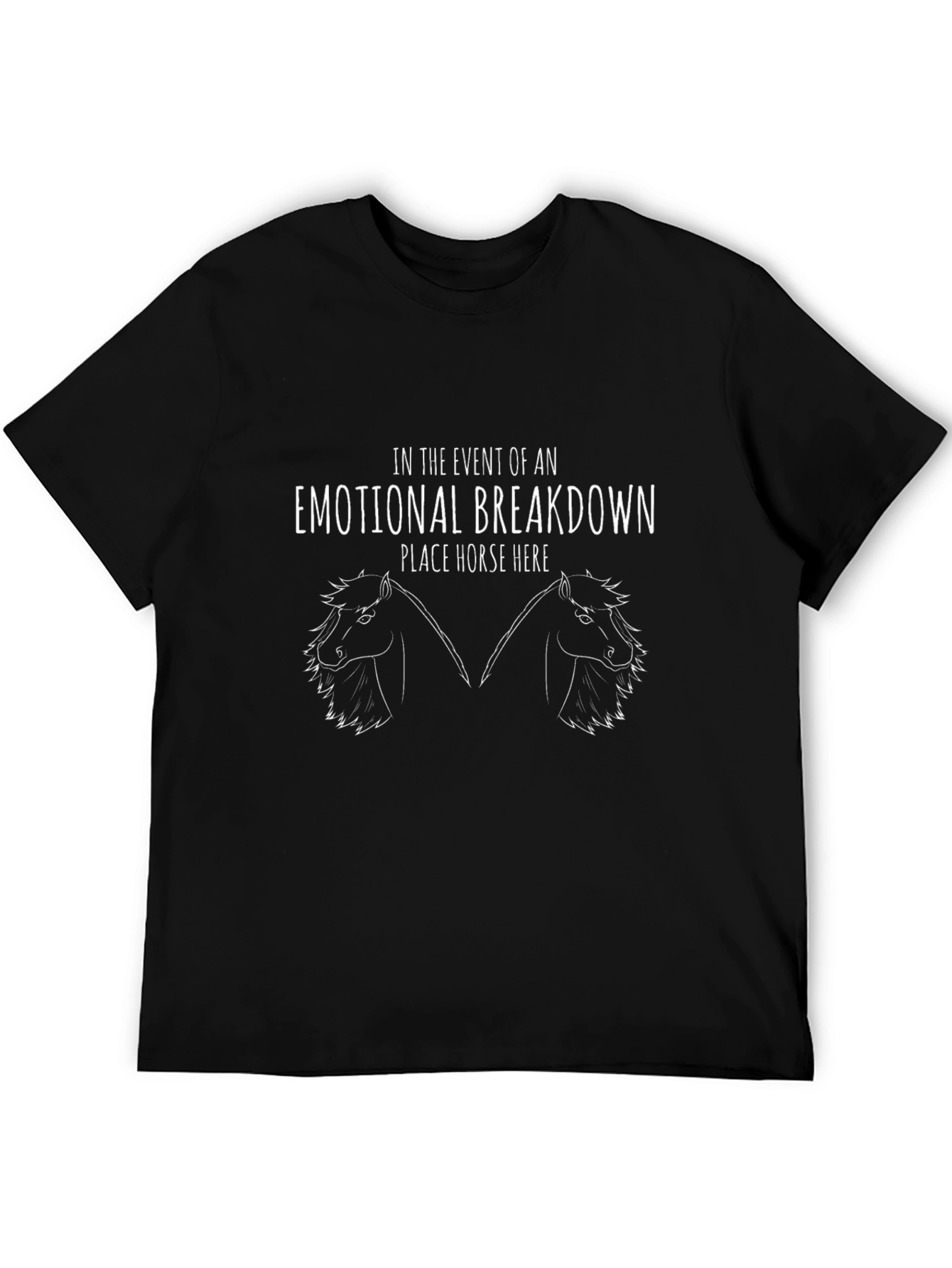 Emotional Breakdown Horse Graphic Tee