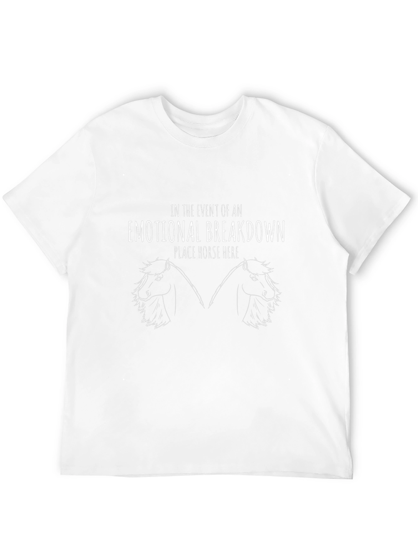 Emotional Breakdown Horse Graphic Tee