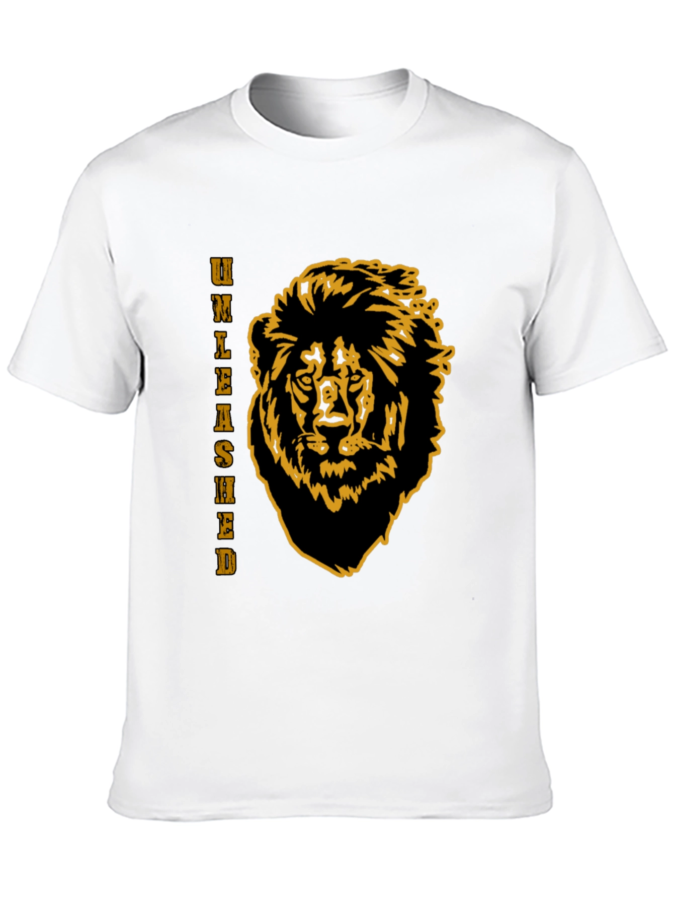 Unleashed Lion Graphic Tee - Black