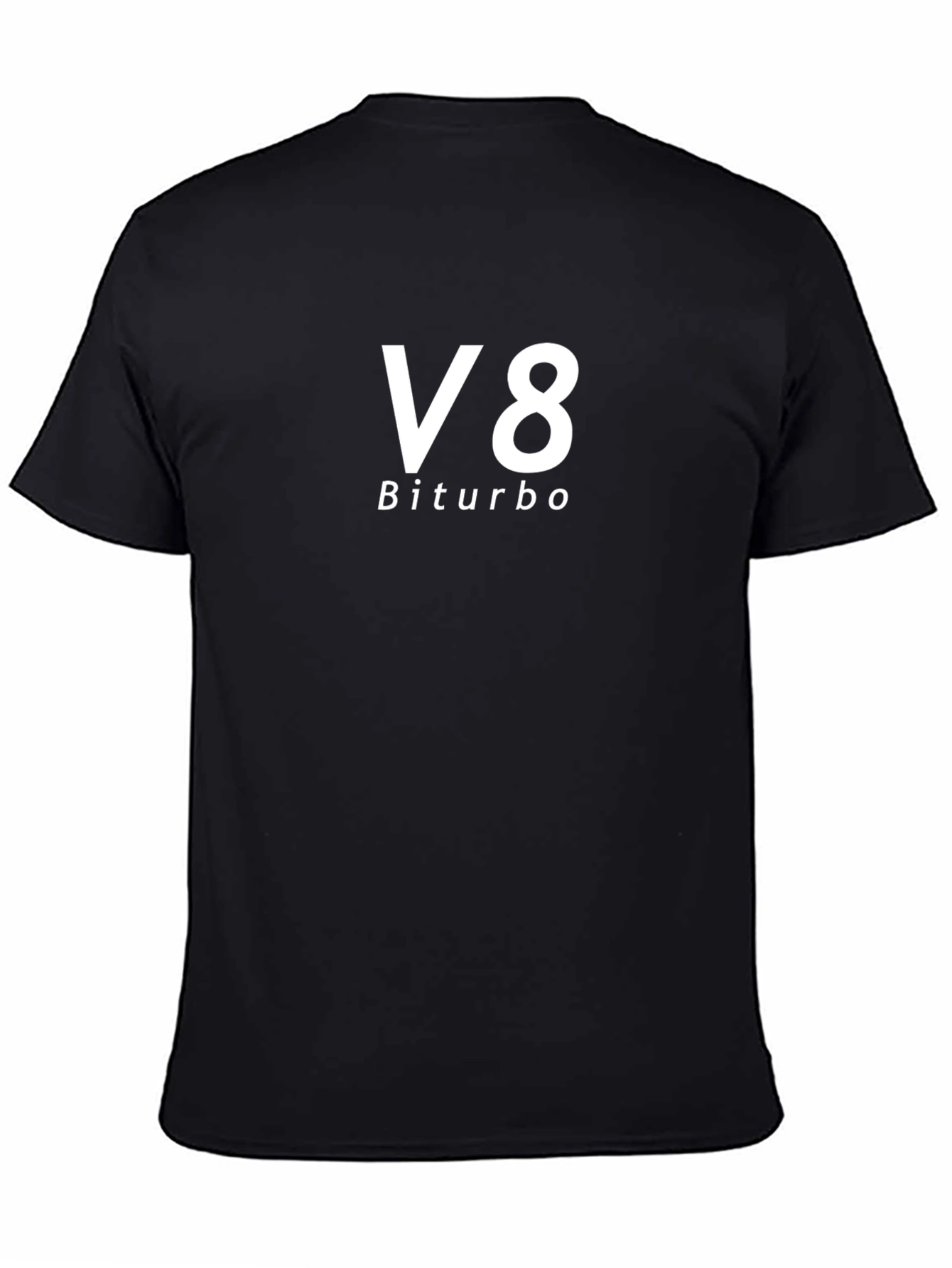 V8 Biturbo Black T-Shirt - Automotive Enthusiast Apparel
