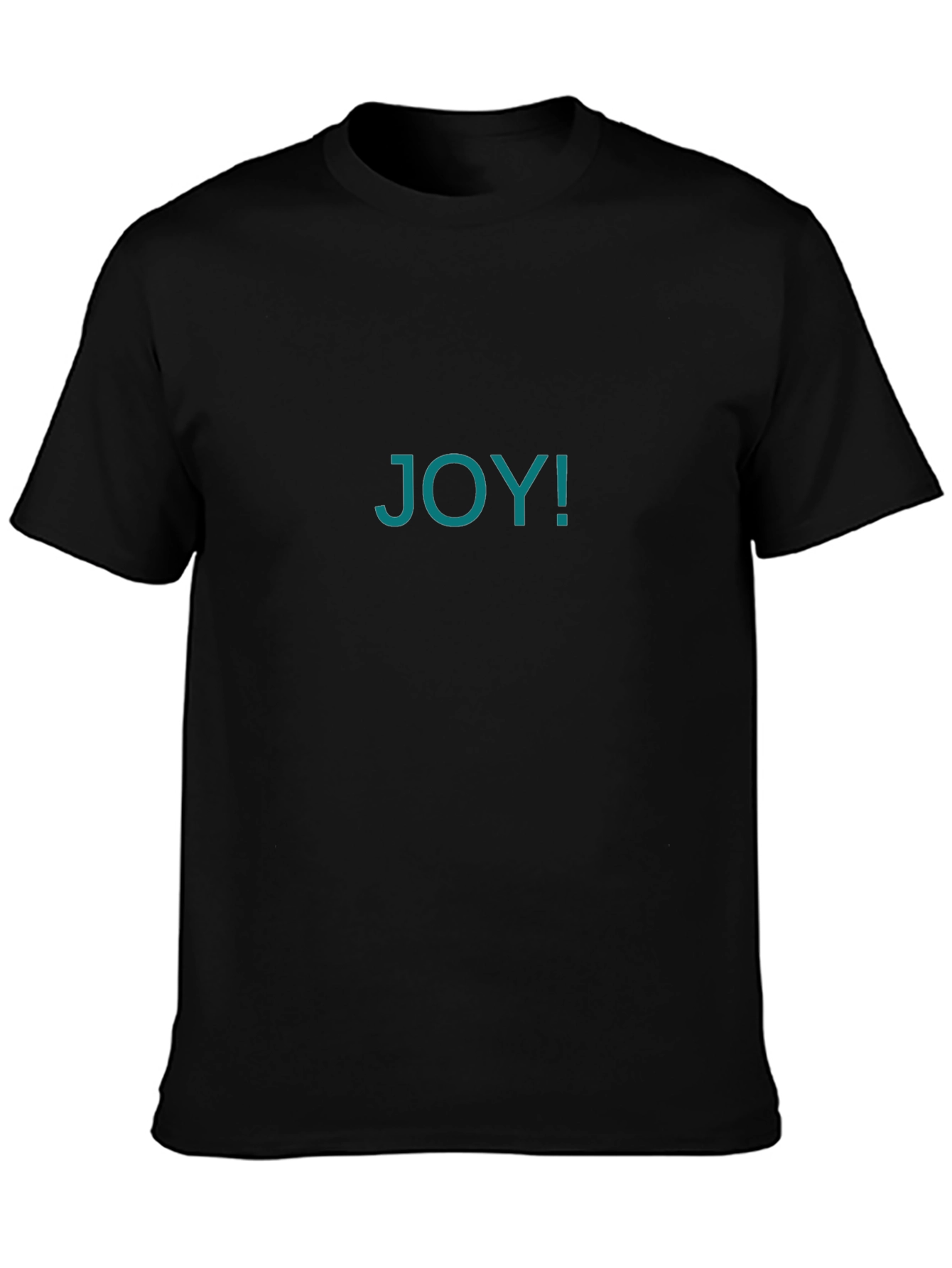 Joyful Black T-Shirt - Express Your Happiness!