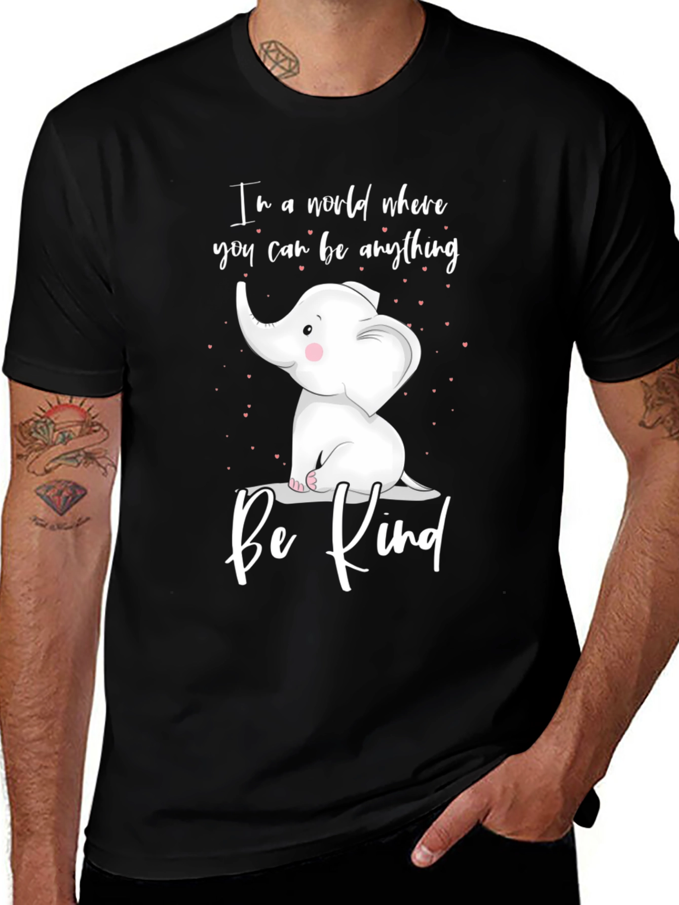 Be Kind Elephant Graphic Tee