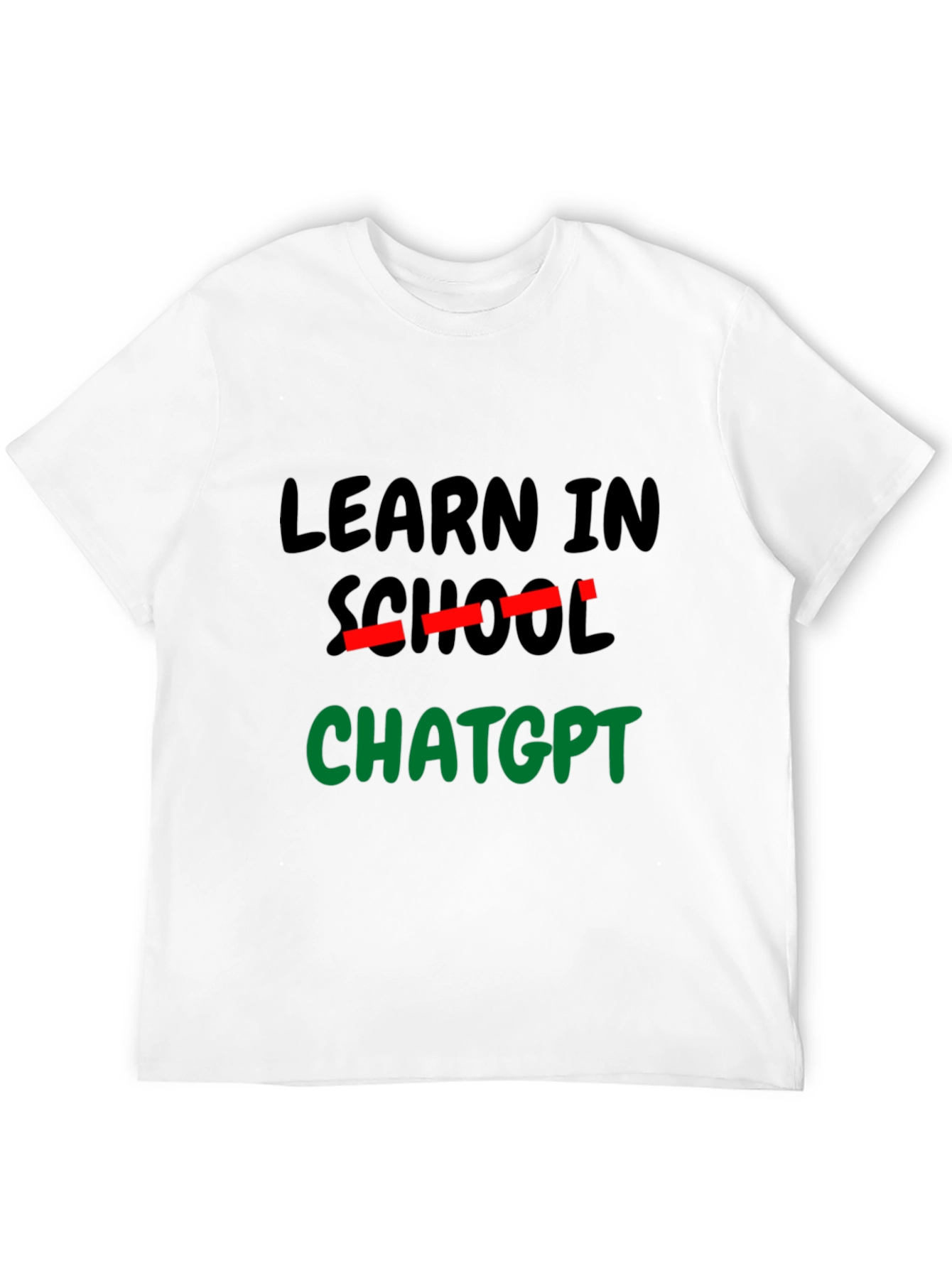 Learn In ChatGPT Black T-Shirt