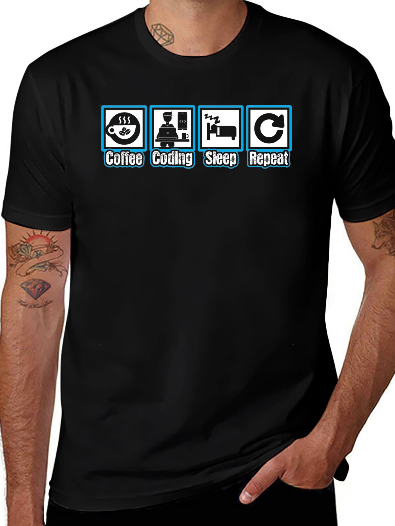 Coffee Coding Sleep Repeat T-Shirt