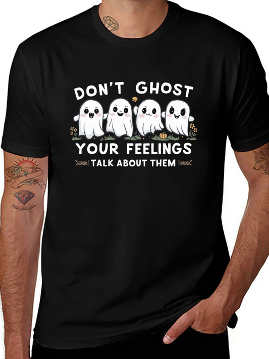 Dont Ghost Your Feelings Black T-Shirt