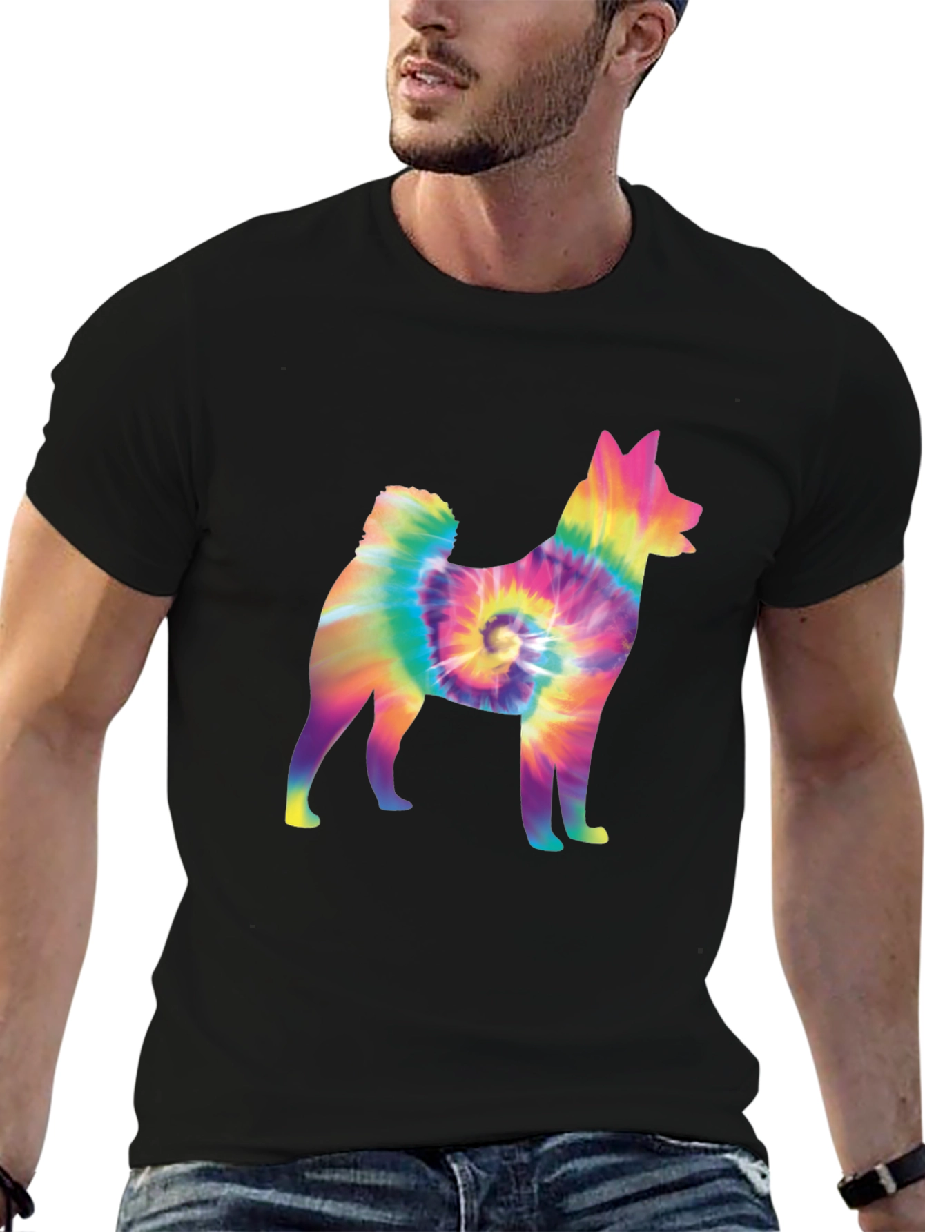 Tie-Dye Dog Graphic Tee