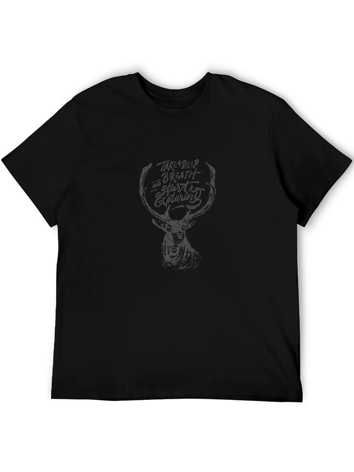 Deer Antler Graphic T-Shirt - Explore Design