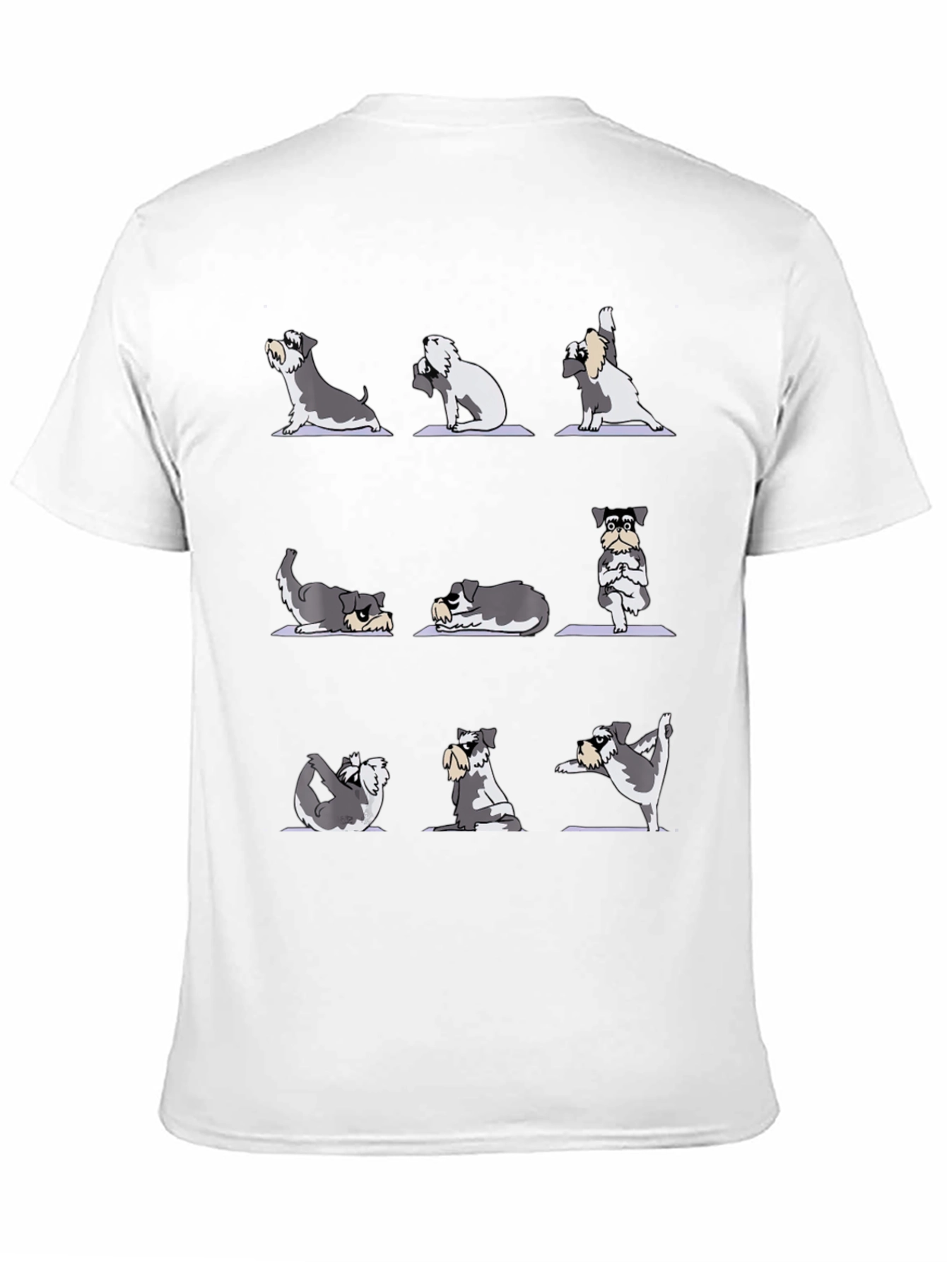 Yoga Dog T-Shirt - Zen Schnauzer Poses