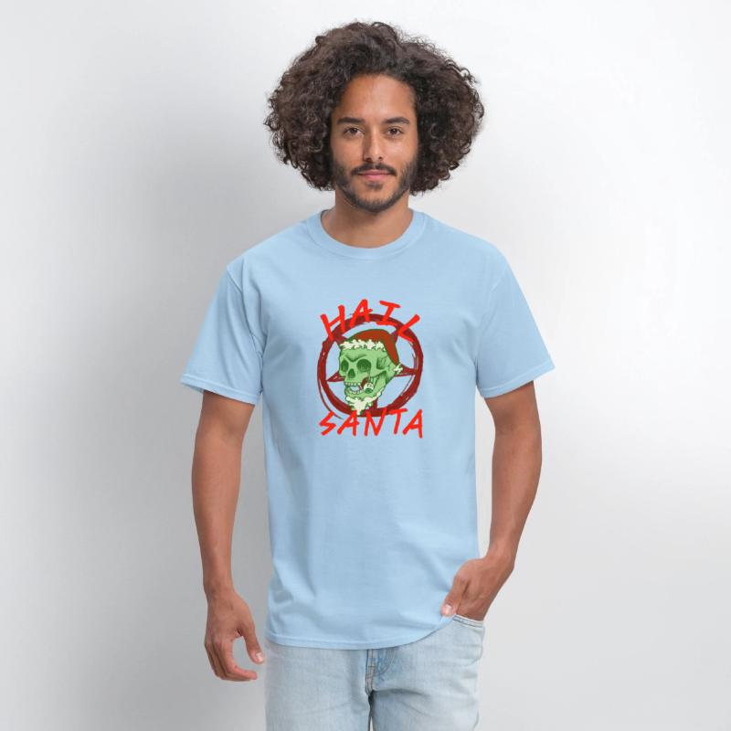 Hail Santa - Halloween Zombie Rocker Skull