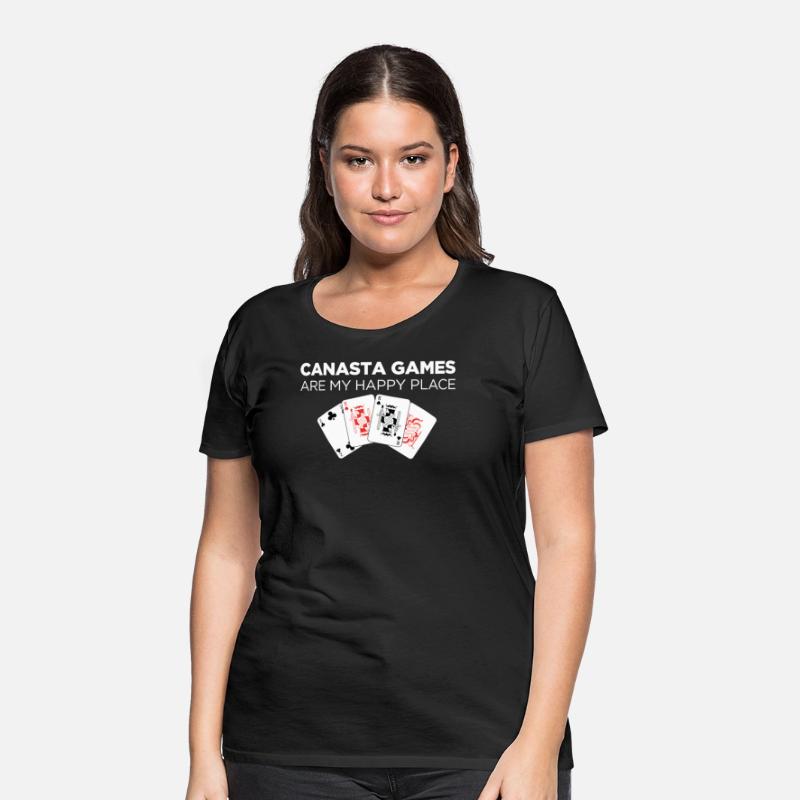 Happy Place Funny Card Playing Canasta graphic