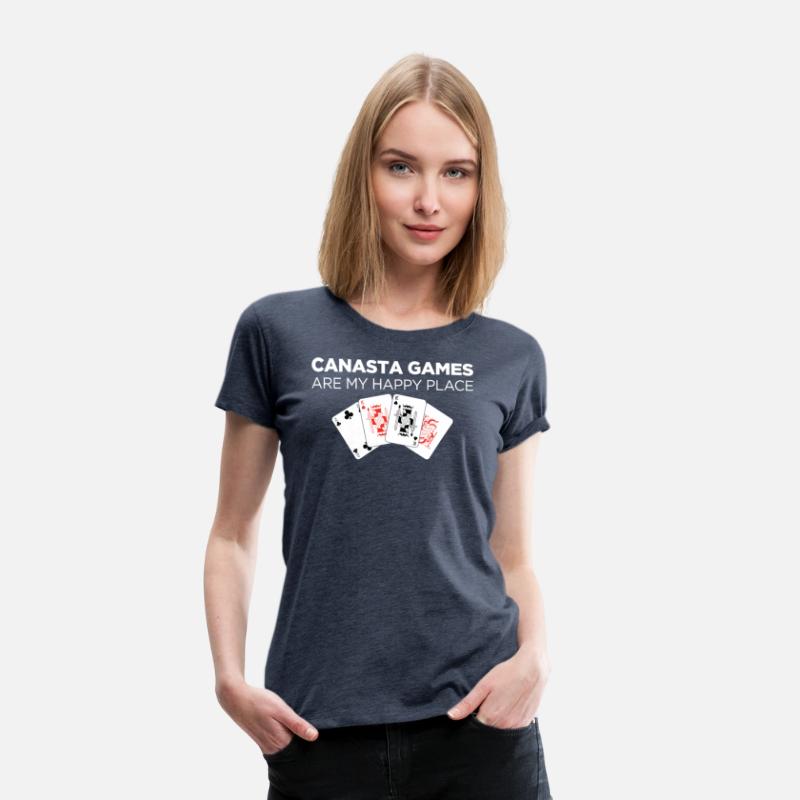 Happy Place Funny Card Playing Canasta graphic