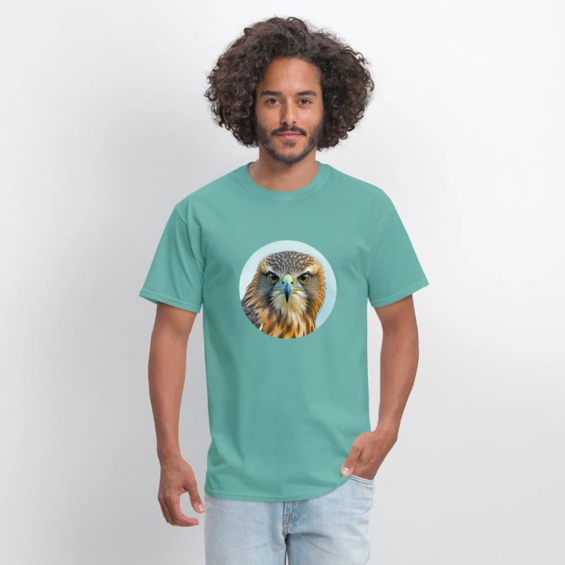 Hawk stare regal bird of prey birding bird watcher