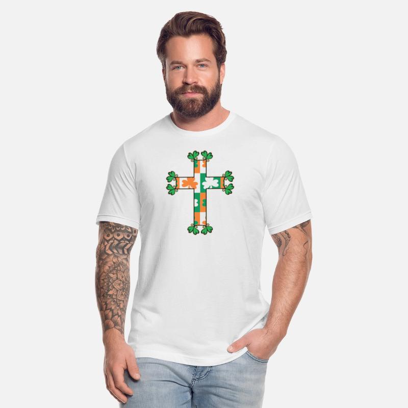Heart Of The Irish Cross With Clovers Ireland