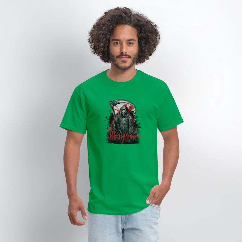 Heavy Metal Reaper with Scythe Graphic