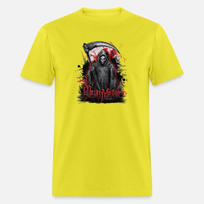 Heavy Metal Reaper with Scythe Graphic