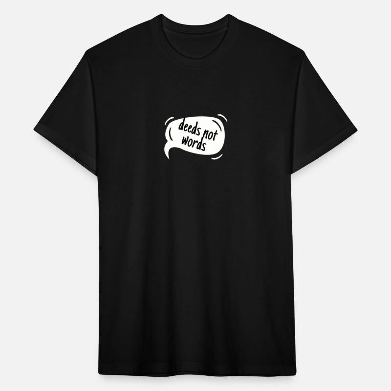 High School Running T-Shirt, Deeds Not Words, Unis