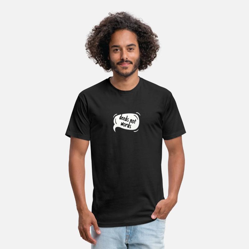 High School Running T-Shirt, Deeds Not Words, Unis