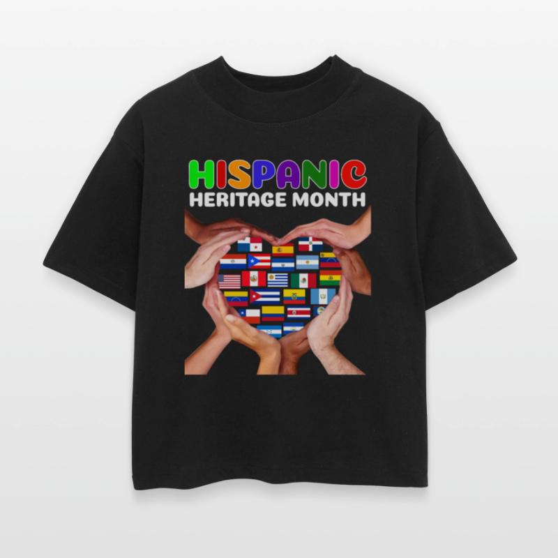 Hispanic Heritage Month All Countries Heart Hands