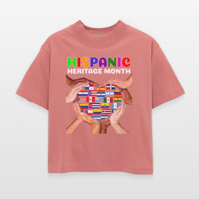 Hispanic Heritage Month All Countries Heart Hands