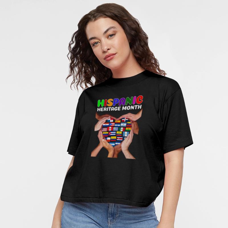 Hispanic Heritage Month All Countries Heart Hands