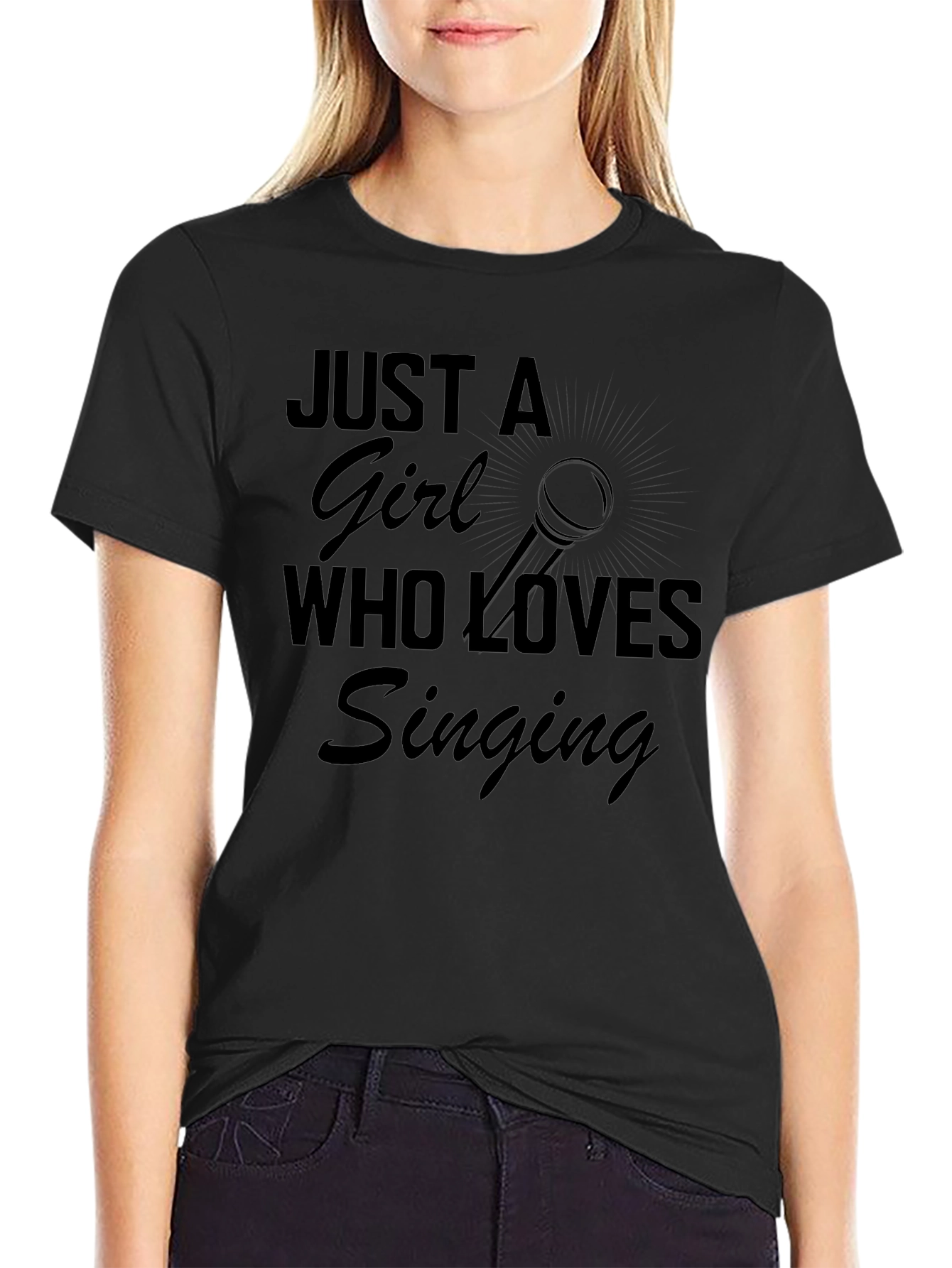 Just a Girl Who Loves Singing T-Shirt