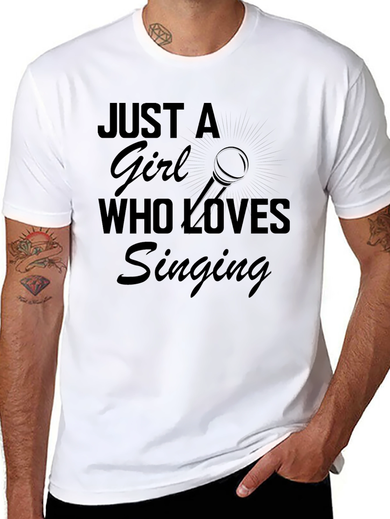 Just a Girl Who Loves Singing T-Shirt