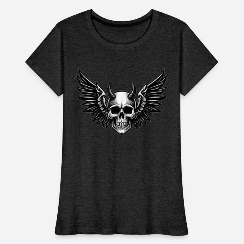 Horned Skull with Wings