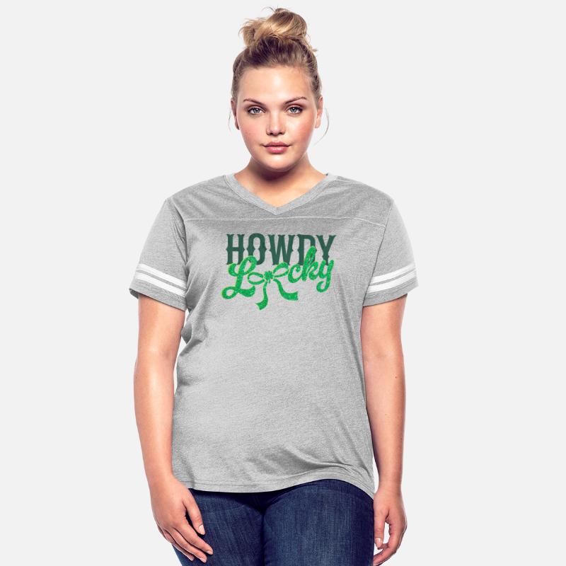 Howdy Lucky Western Cowgirl St Patricks Design