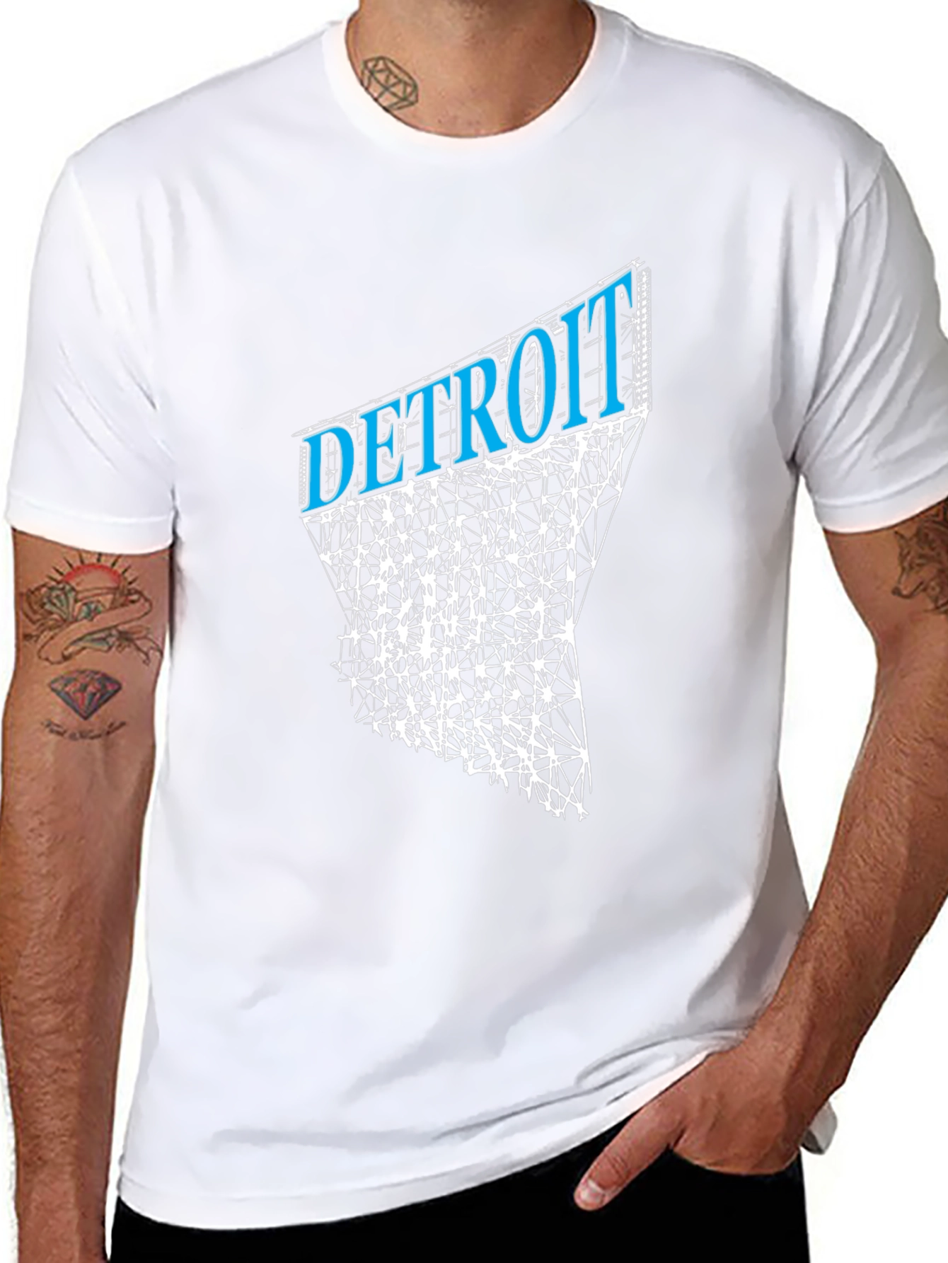 Detroit Graphic Tee - Urban Style Black T-Shirt
