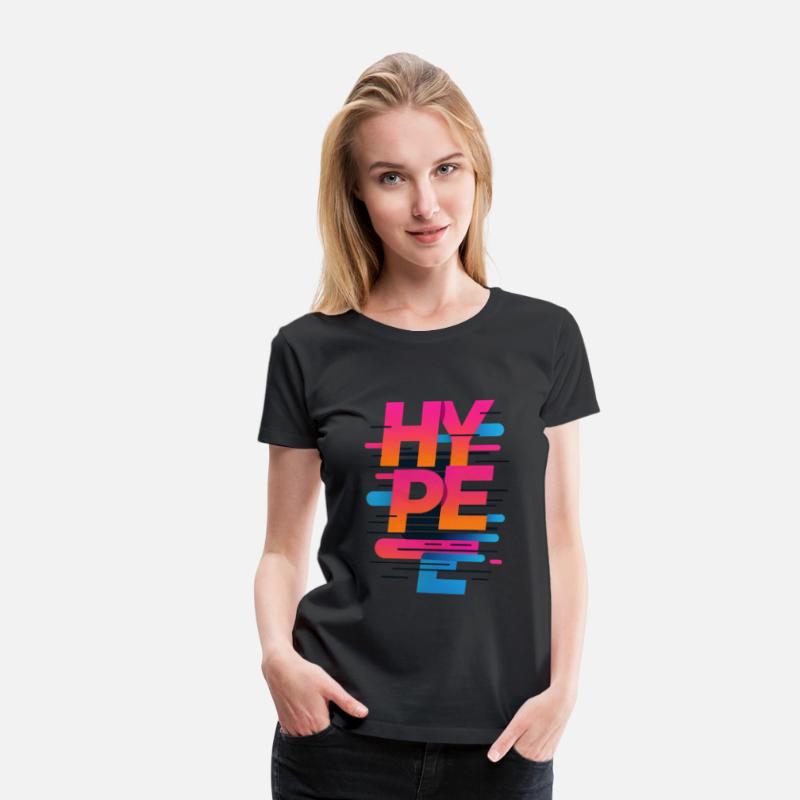 HYPE — Glitched Gradient Typography Art