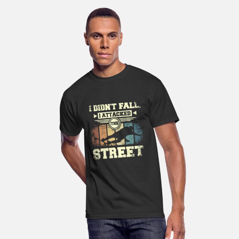 I didn't fall I attacked the street, skateboarding