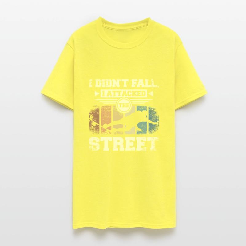 I didn't fall I attacked the street, skateboarding