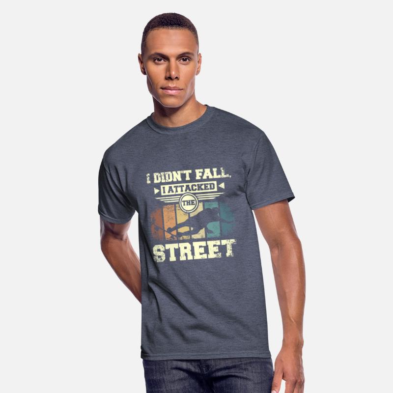 I didn't fall I attacked the street, skateboarding
