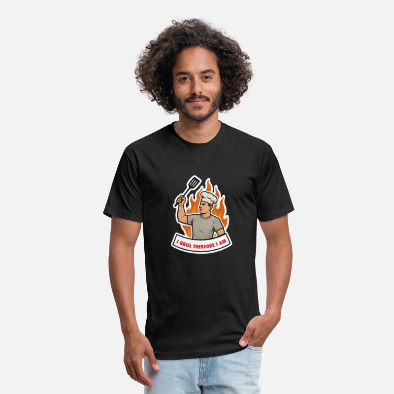 I GRILL THEREFORE I AM funny for dad husband