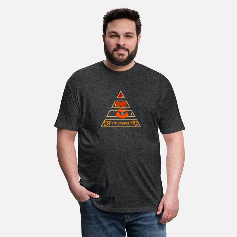 I Love Coffee Retro Egyptian Pyramid Sunset Theme