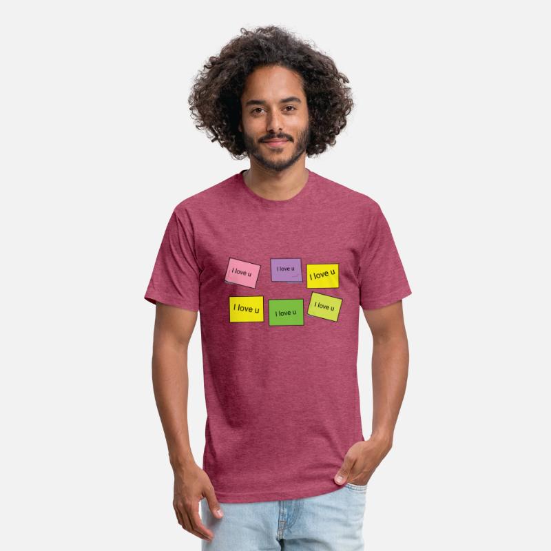 I love u post it design