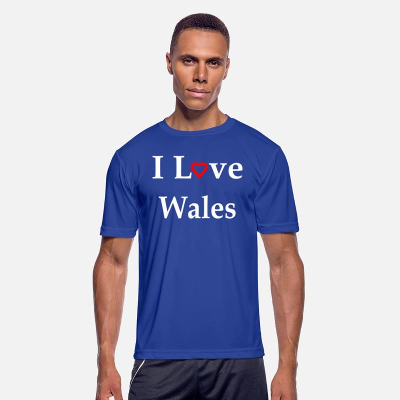 I Love Wales Red Heart Text w
