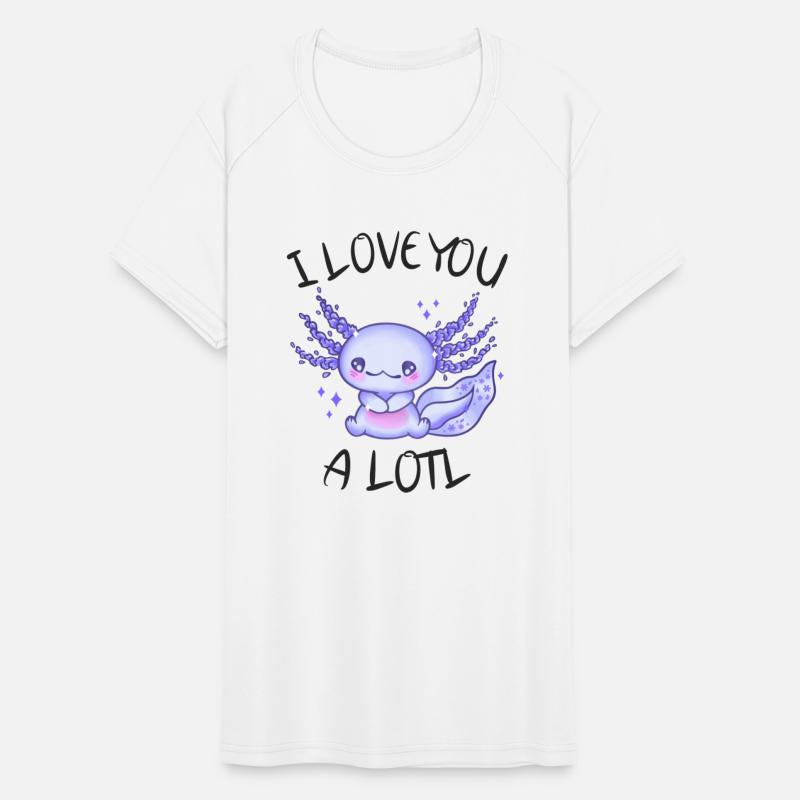I Love You A Lotl Axolotl In Love