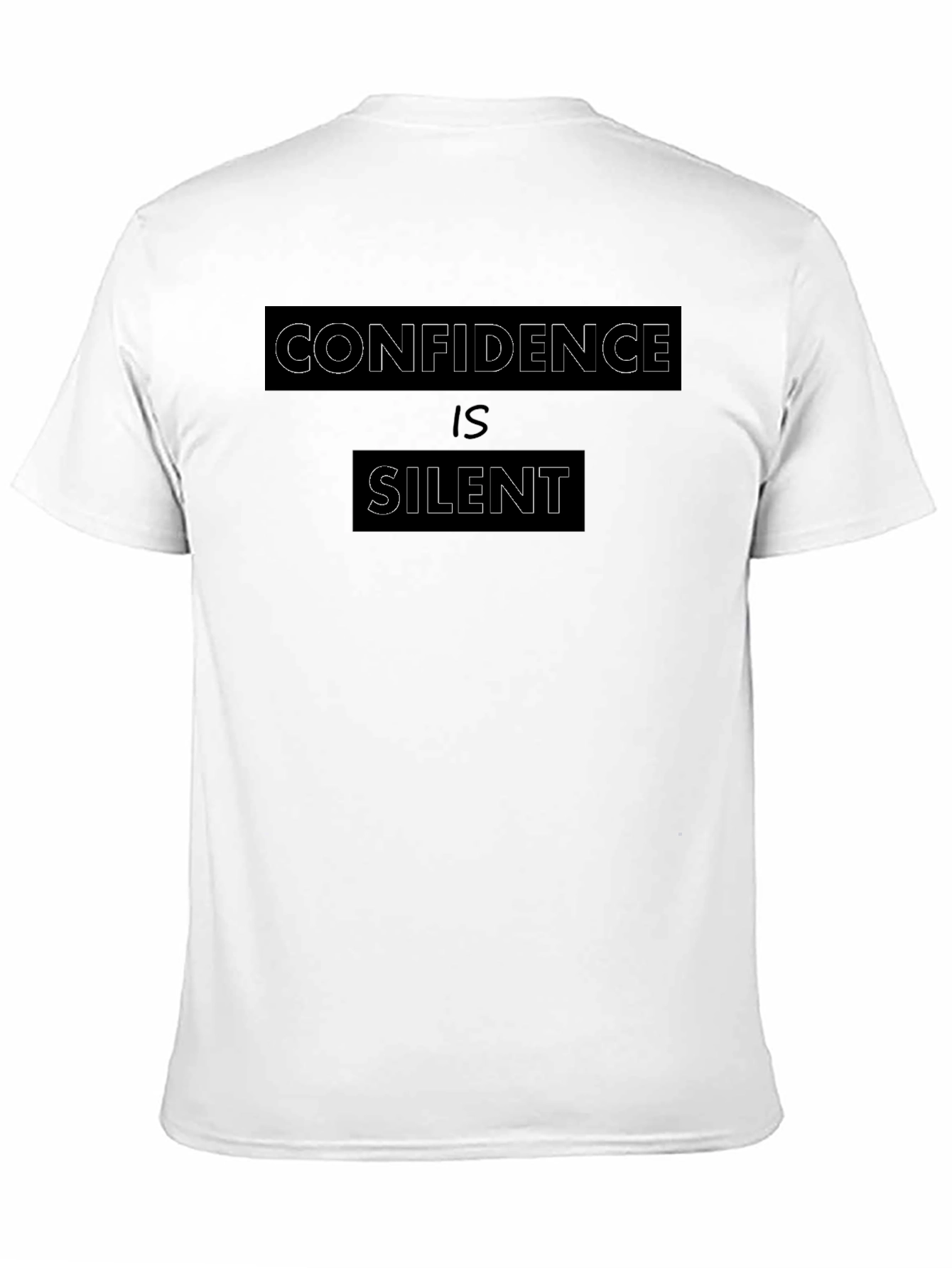 Confidence is Silent Black Tee