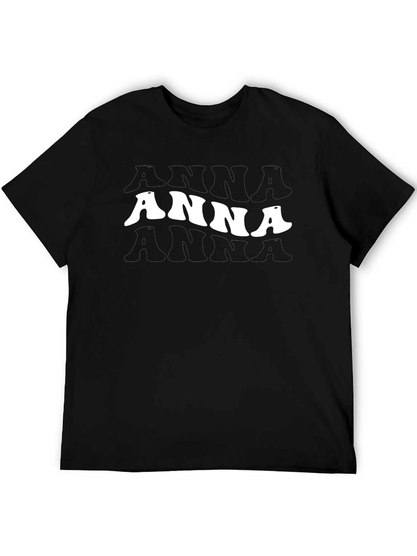 Retro Anna Graphic Tee - Black