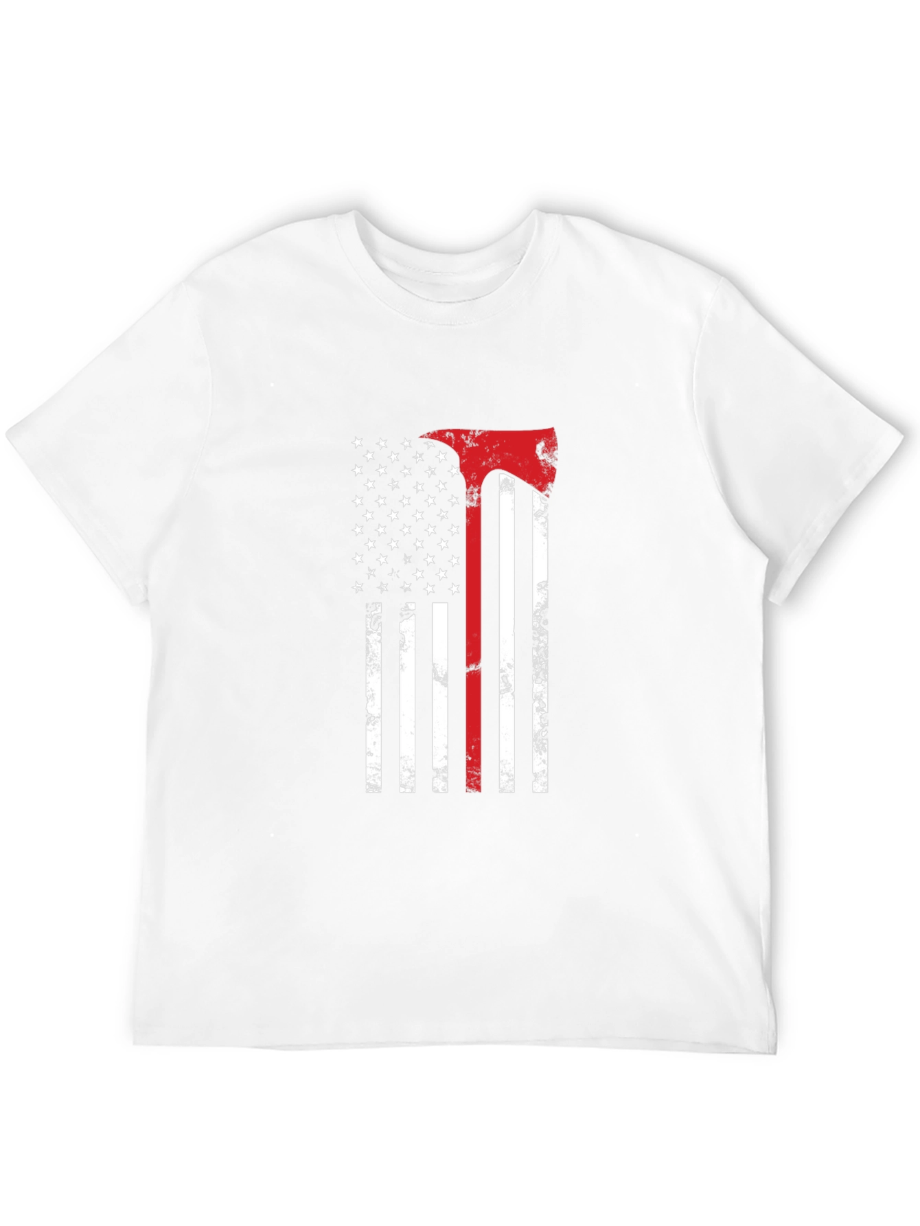 American Flag Firefighter Axe T-Shirt