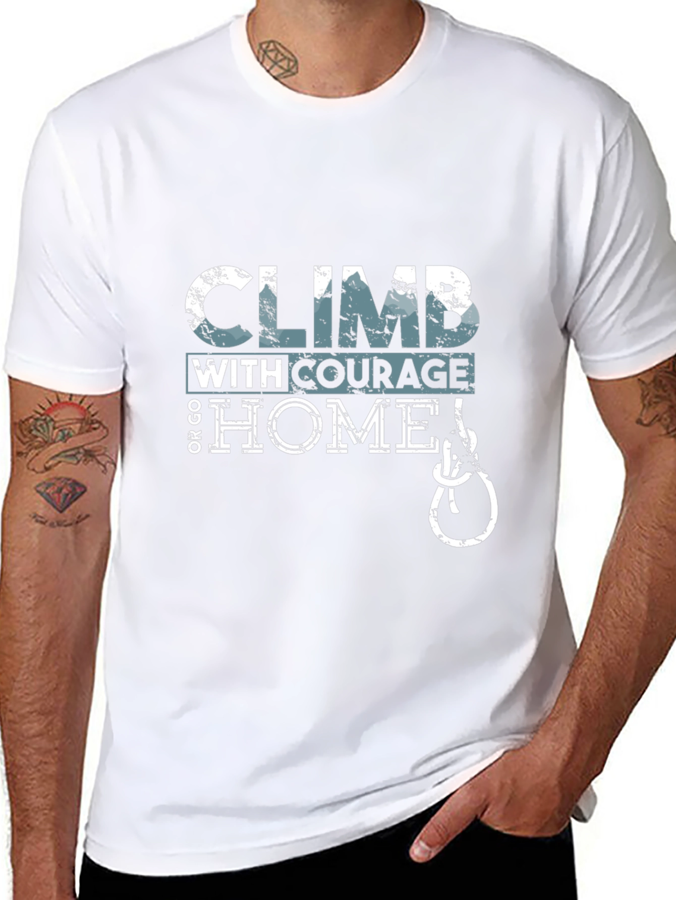 Climb with Courage Graphic T-Shirt