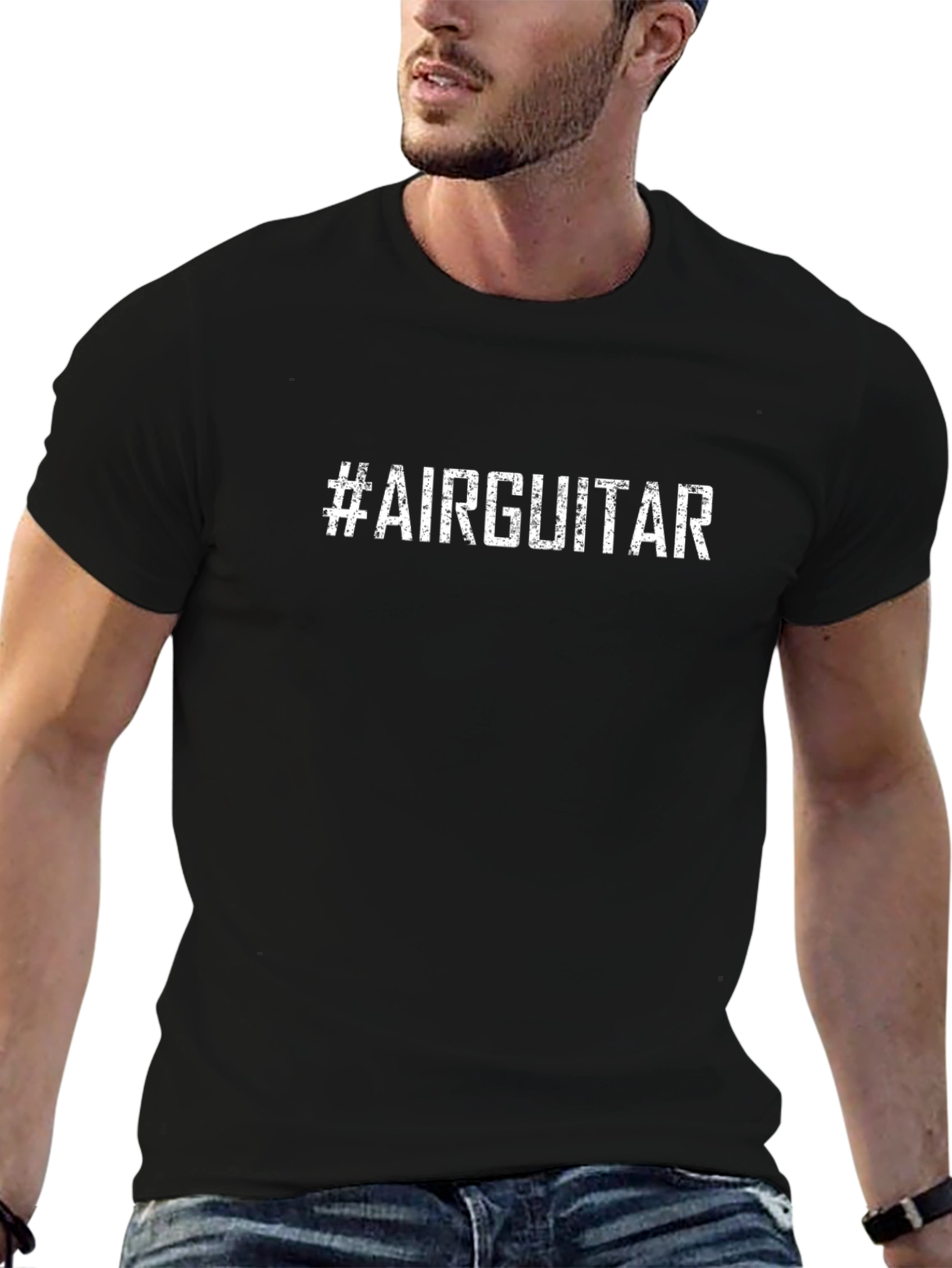 #AirGuitar Black T-Shirt