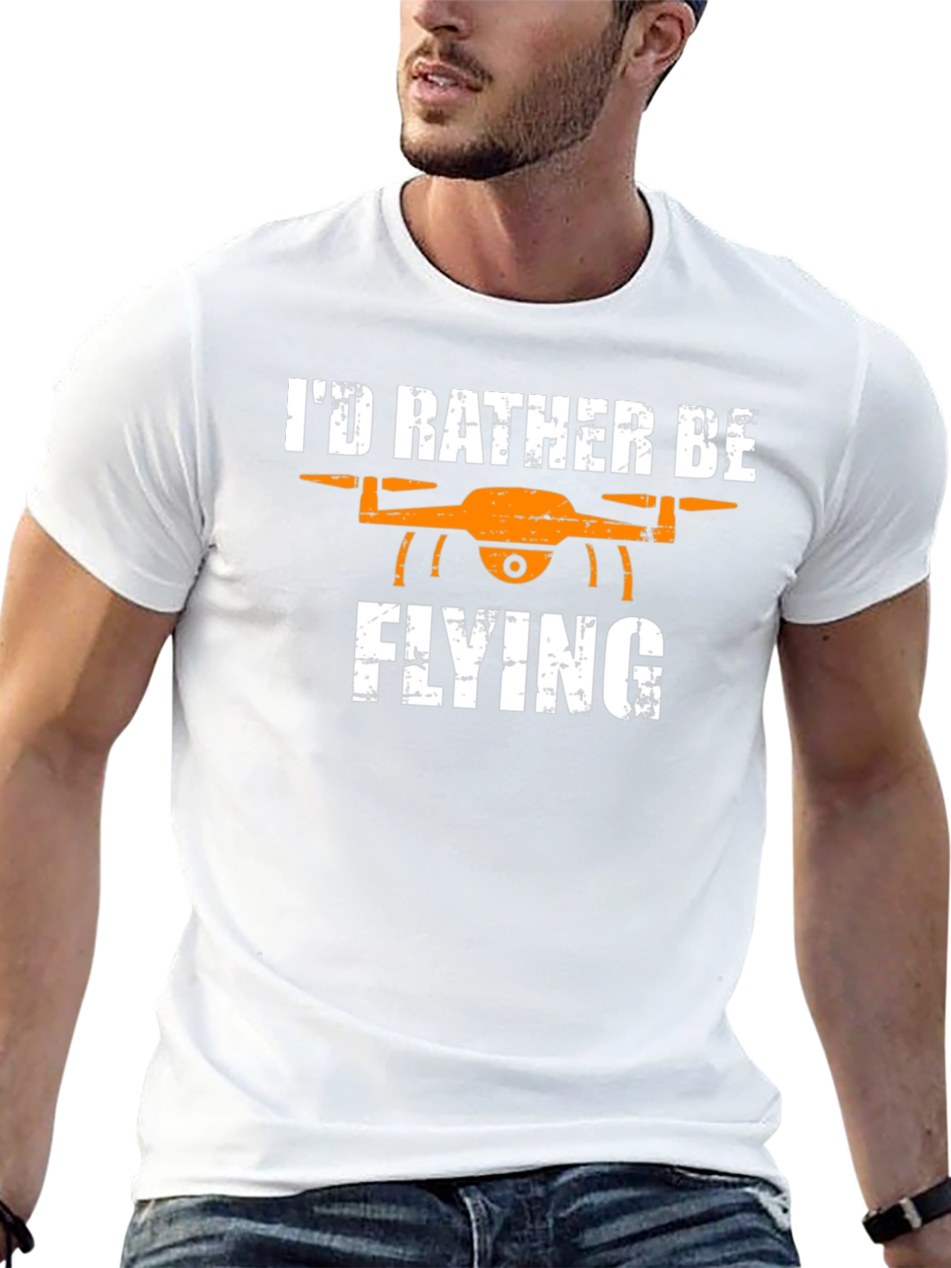 Id Rather Be Flying Drone T-Shirt