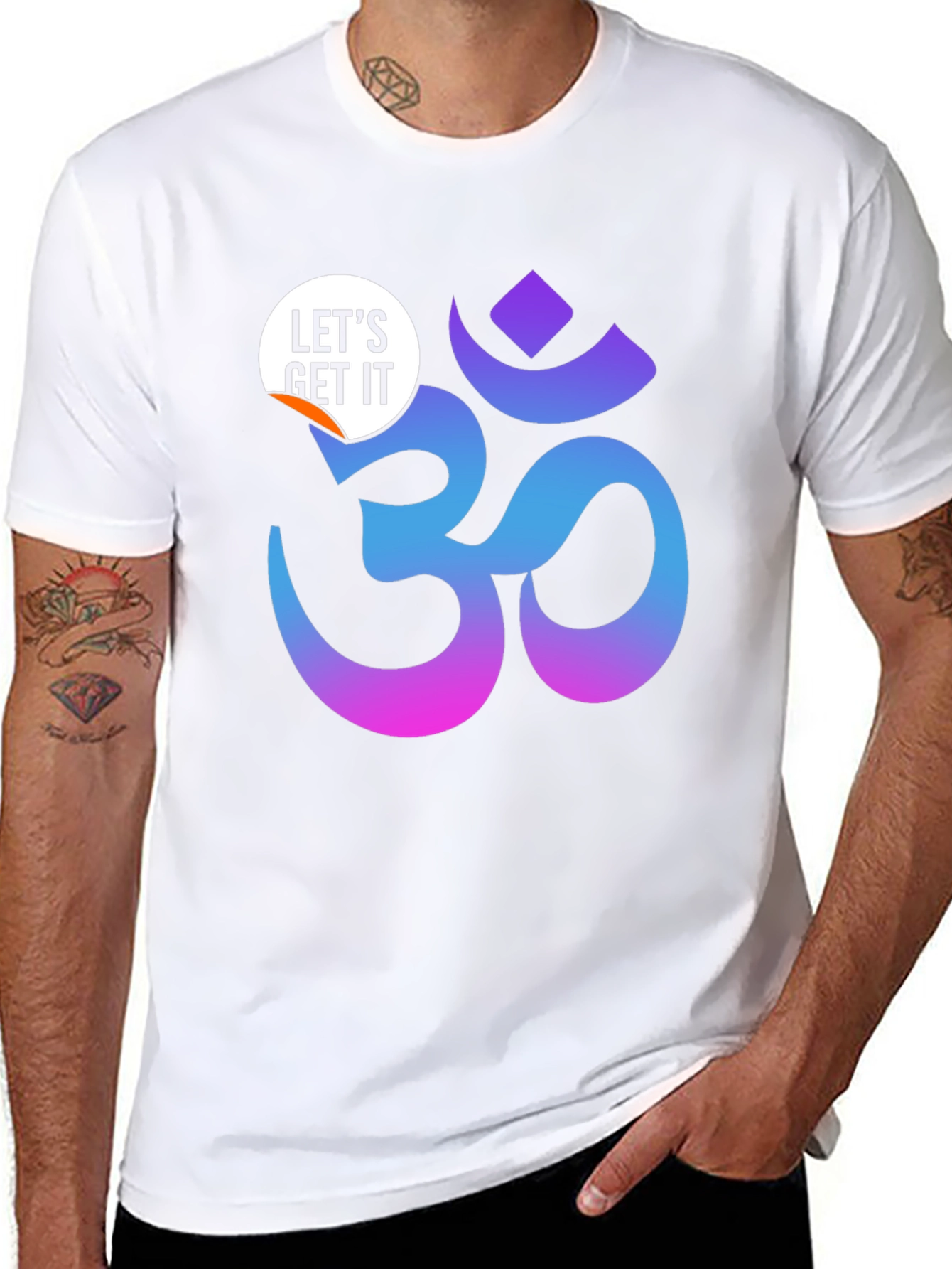 Ombre Om Symbol Black T-Shirt