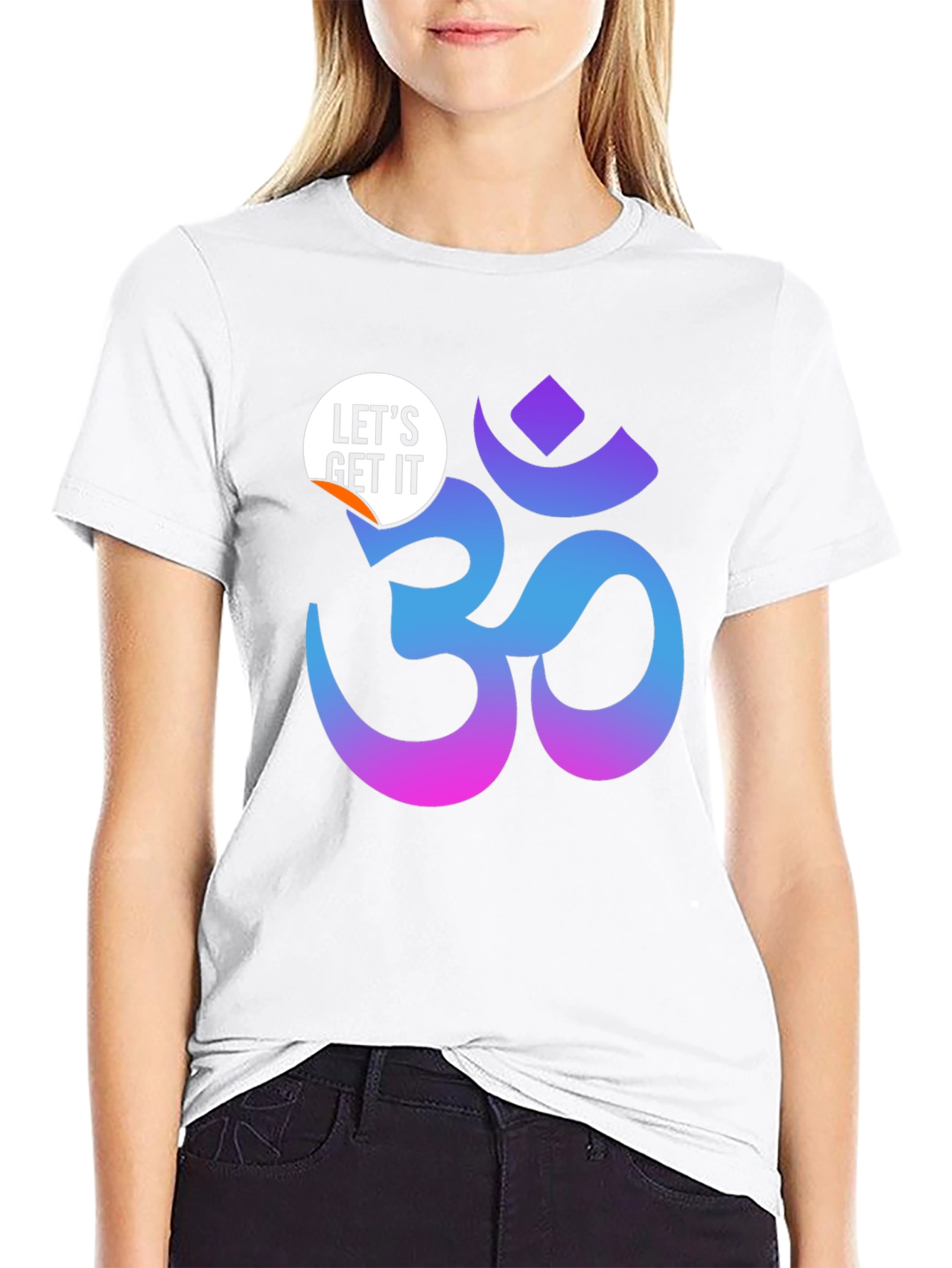Ombre Om Symbol Black T-Shirt